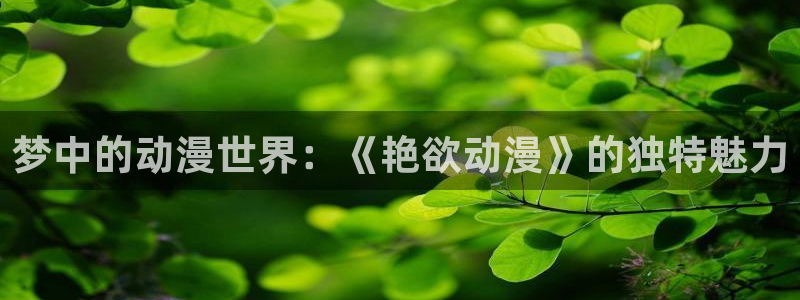 里番大全动漫：梦中的动漫世界：《艳欲动漫》的独特魅力